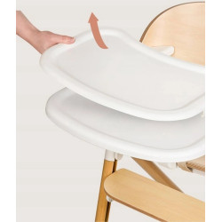 Scaun pentru hranire 3in1 Lionelo Celia (White/Natural) Thumb