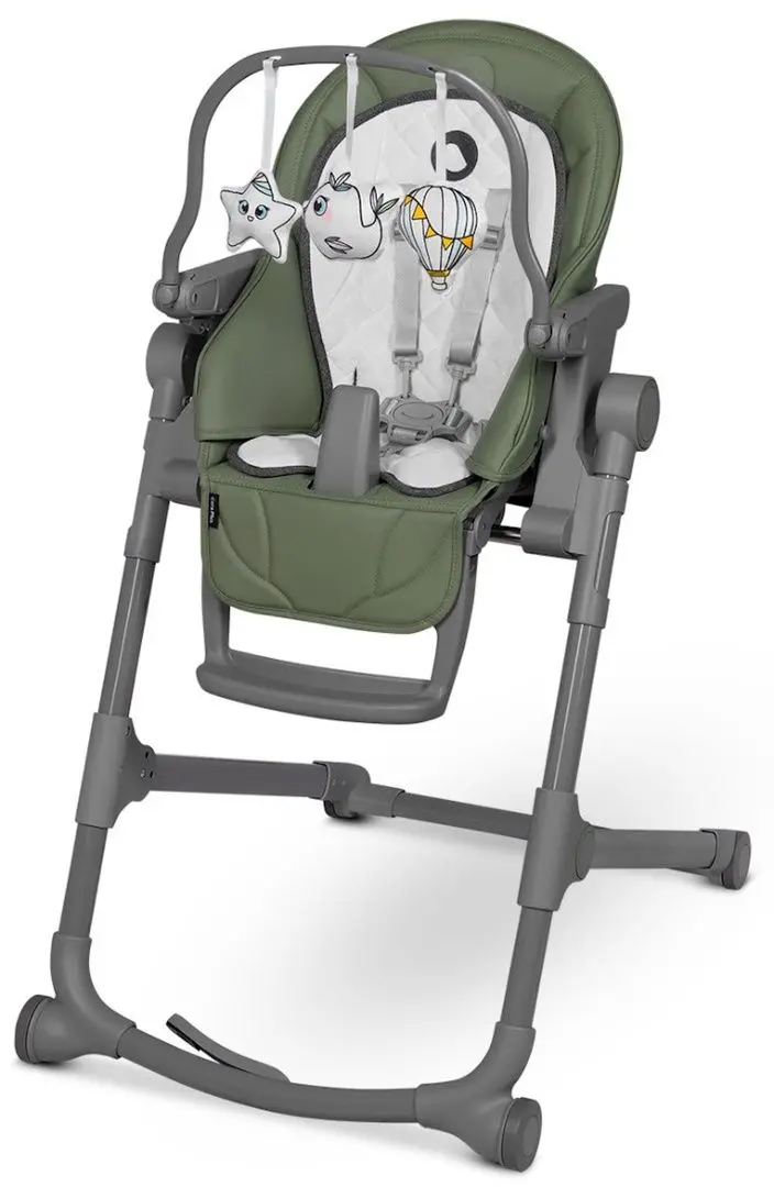 Scaun pentru hranire 2in1 Lionelo Cora Plus (Green Olive)