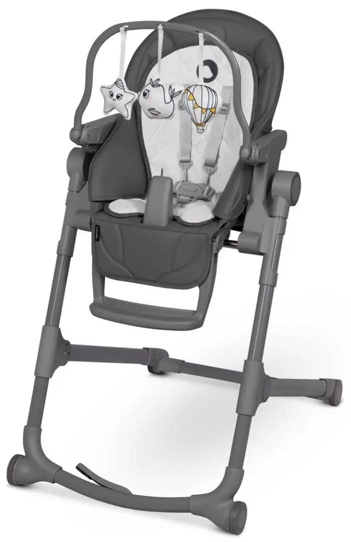 Scaun pentru hranire 2in1 Lionelo Cora Plus (Grey Stone)