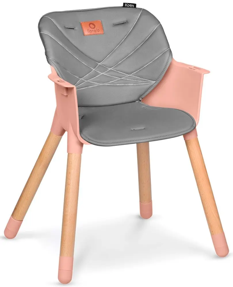 Scaun pentru hranire 2in1 Lionelo Koen (Pink/Grey)