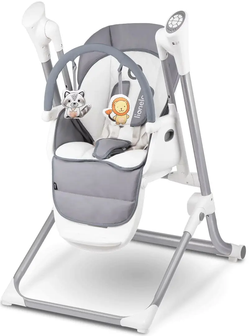 Scaun pentru hranire 2in1 Lionelo Niles (Gray/White)