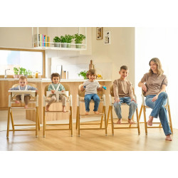 Стульчик для кормления 3в1 Lionelo Celia (Black/Wood) Thumb