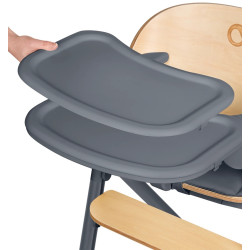 Стульчик для кормления 3в1 Lionelo Celia (Grey/Wood) Thumb