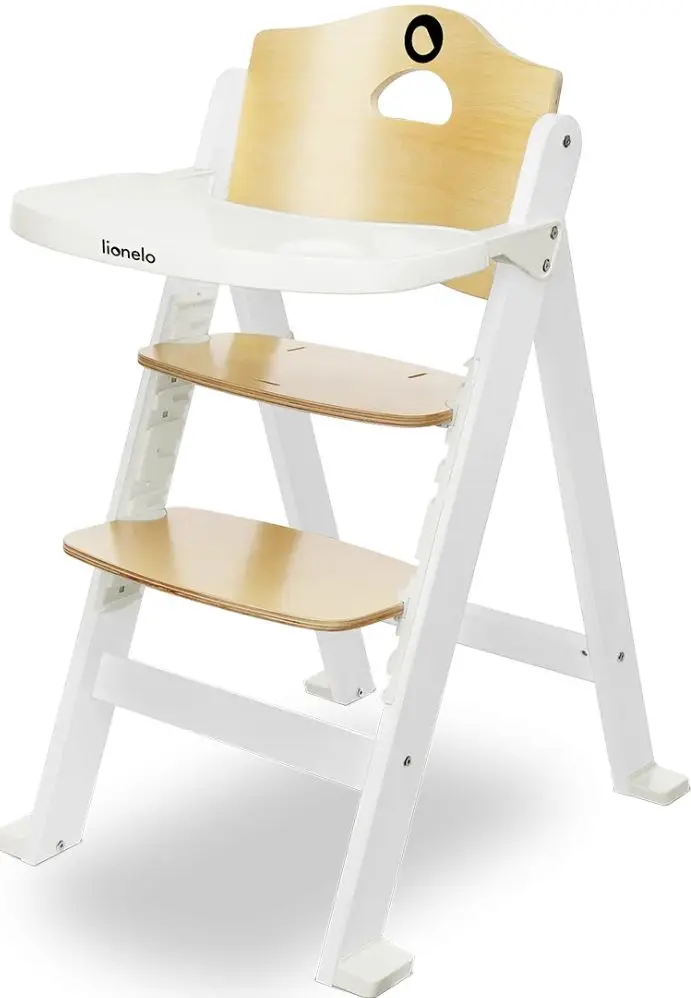 Scaun pentru hranire 3in1 Lionelo Floris (White Natural)