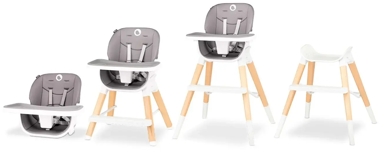 Scaun pentru hranire 4in1 Lionelo Mona (Stone)