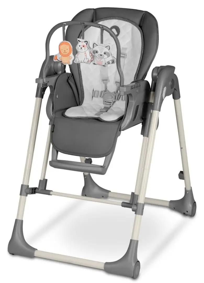 Scaunel pentru hranire Lionelo Laurice (Grey Stone)