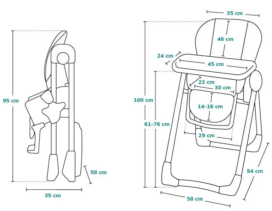Scaun pentru hranire Lionelo Zanna (Bubblegum)