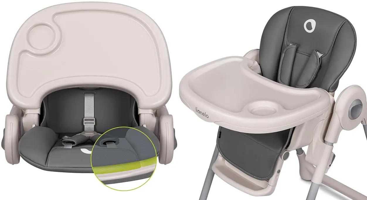 Scaun pentru hranire Lionelo Zanna (Grey Stone)