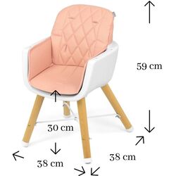 Стул для кормления 2в1 Milly Mally Espoo 26020 (Pink) Thumb