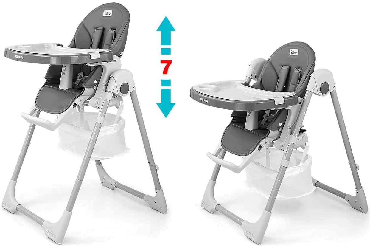 Стульчик для кормления 2в1 Milly Mally Bueno (Grey) - 5