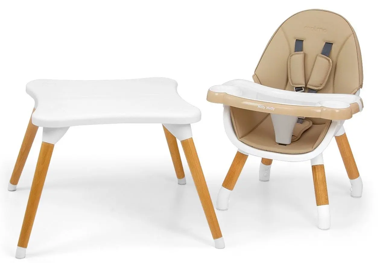 Стульчик для кормления 2в1 Milly Mally Malmo (Beige) - 3