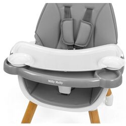 Стульчик для кормления 2в1 Milly Mally Malmo (Grey) Thumb