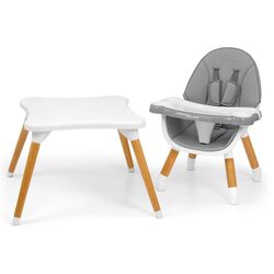 Стульчик для кормления 2в1 Milly Mally Malmo (Grey) Thumb