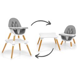 Стульчик для кормления 2в1 Milly Mally Malmo (Grey) Thumb