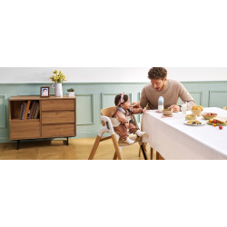Scaun pentru hranire Momcozy DinerPal (Natural Wood) Thumb