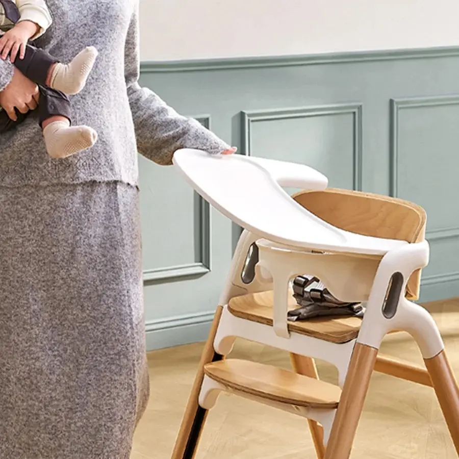 Scaun pentru hranire Momcozy DinerPal (Natural Wood) - 7
