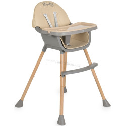 Scaun pentru hranire 2in1 Moni Biscotti (Beige)