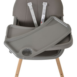 Стульчик для кормления 2в1 Moni Biscotti (Grey) Thumb