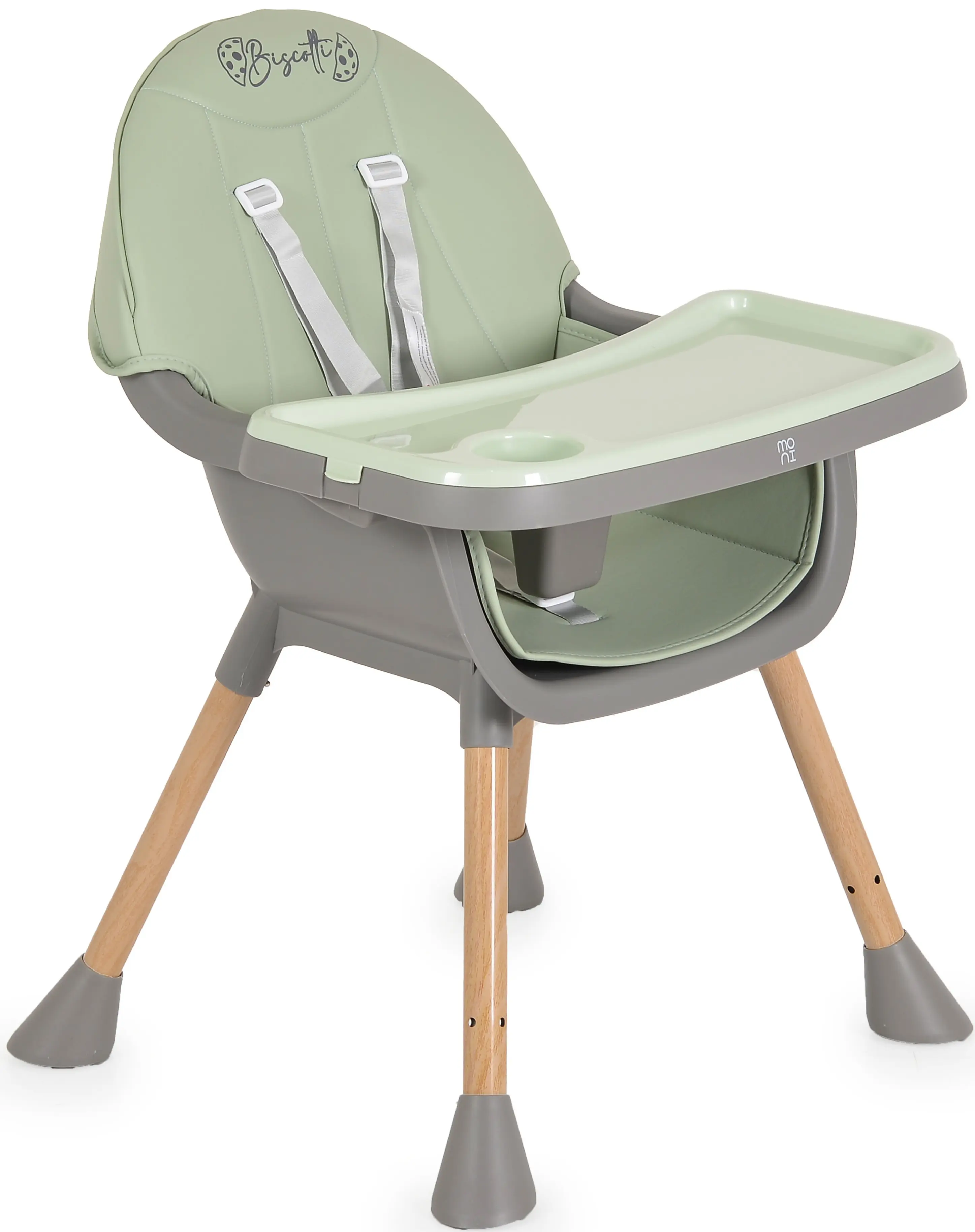 Scaun pentru hranire 2in1 Moni Biscotti (Mint)
