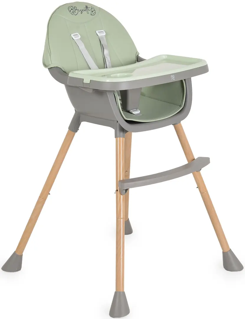 Scaun pentru hranire 2in1 Moni Biscotti (Mint)