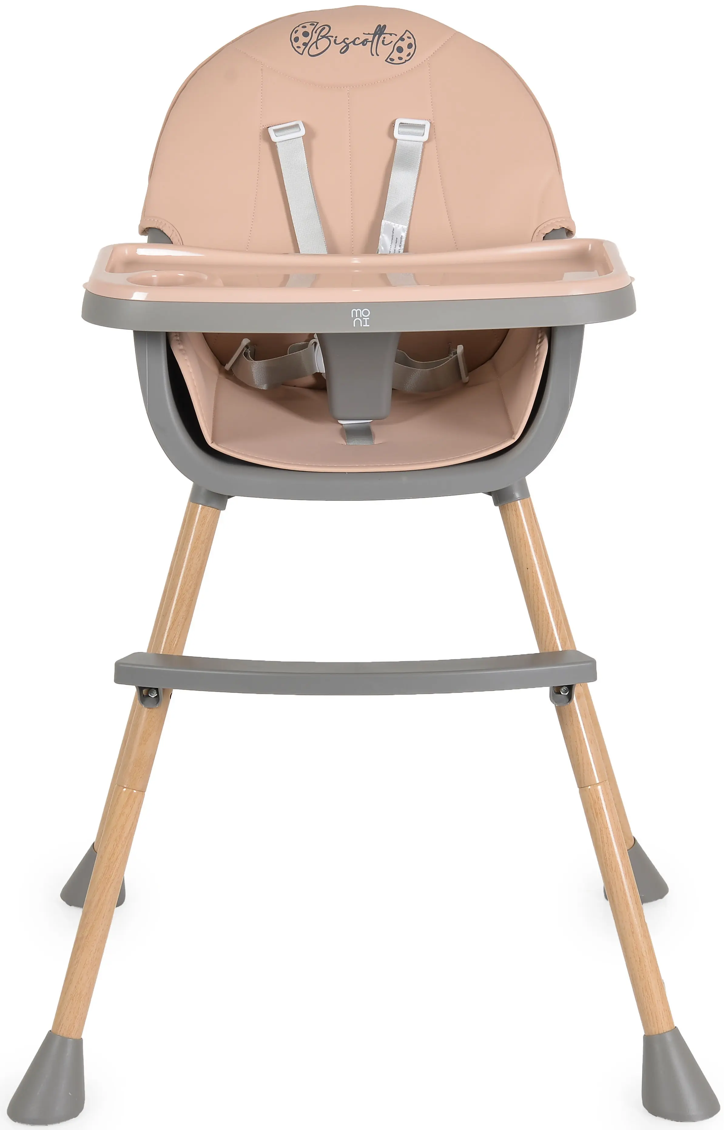 Scaun pentru hranire 2in1 Moni Biscotti (Pink)