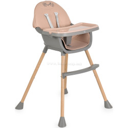 Scaun pentru hranire 2in1 Moni Biscotti (Pink)