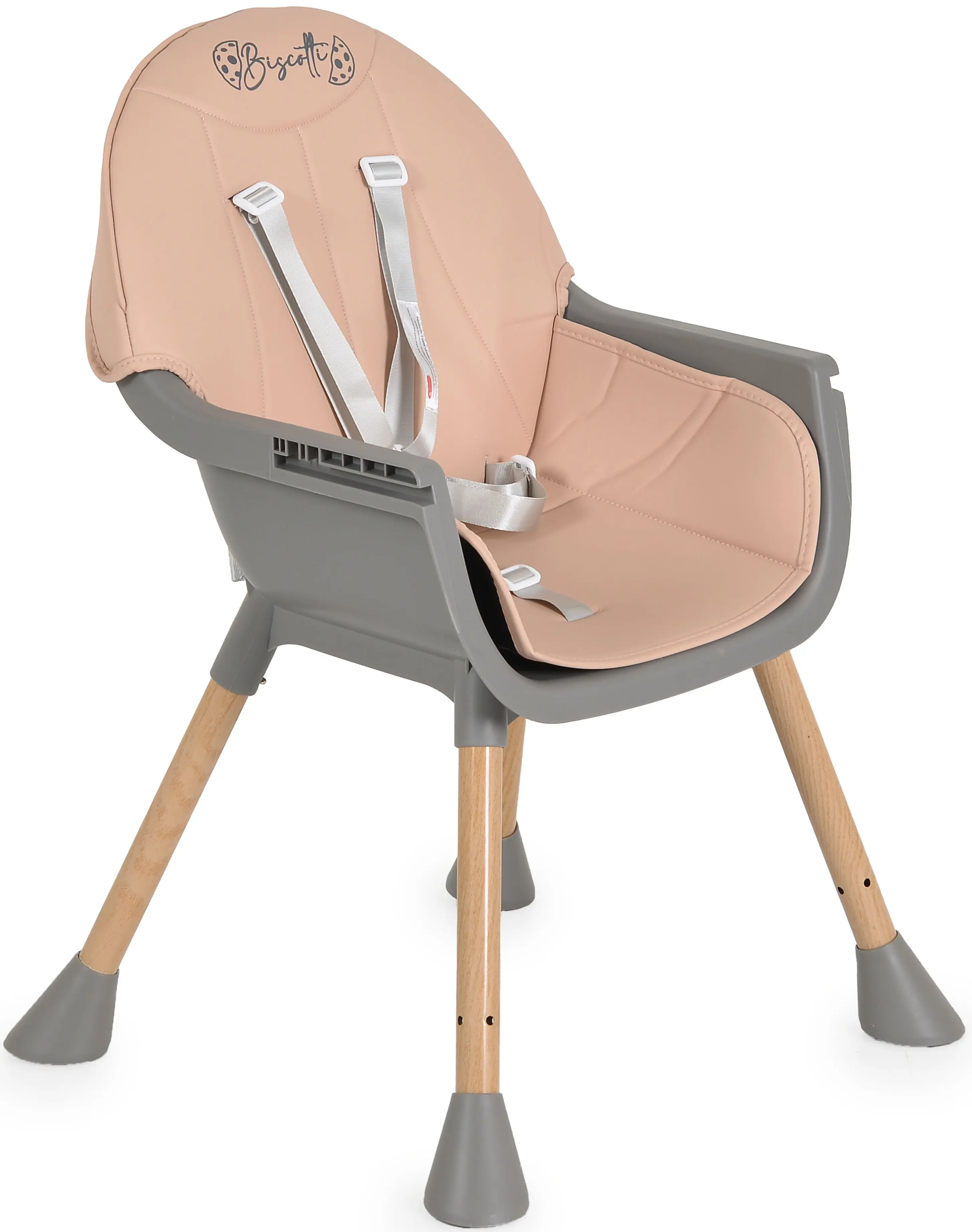 Scaun pentru hranire 2in1 Moni Biscotti (Pink)