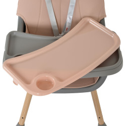 Scaun pentru hranire 2in1 Moni Biscotti (Pink) Thumb