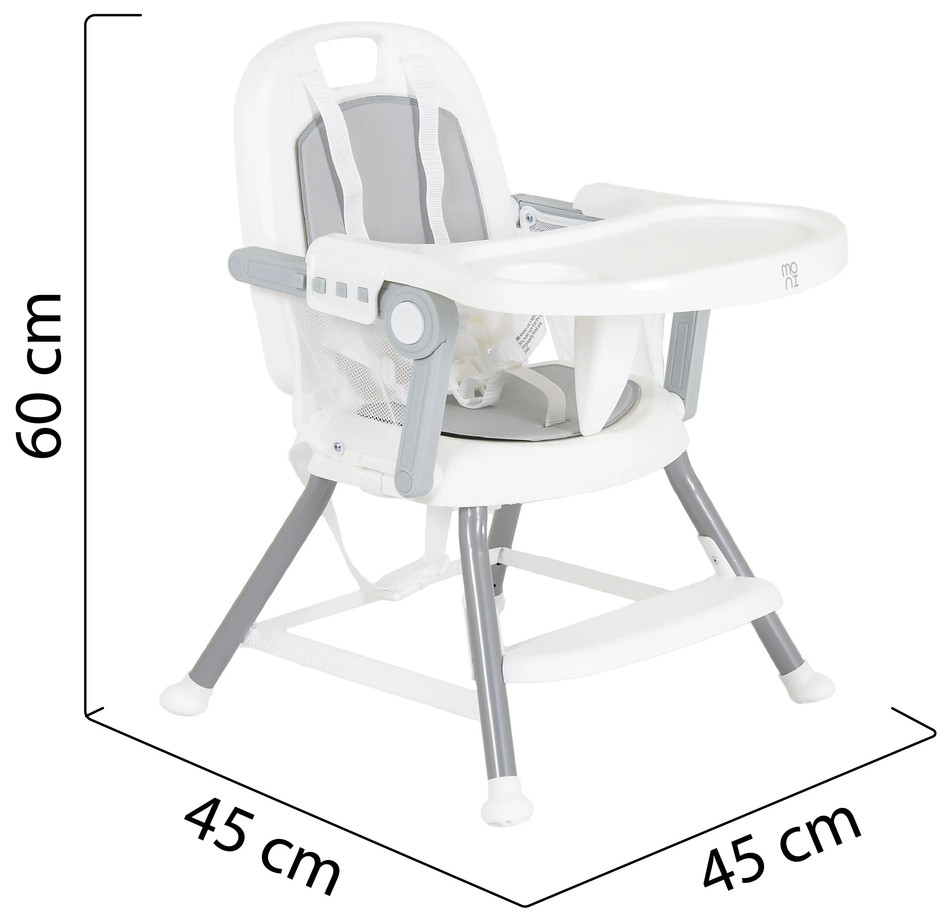 Стульчик для кормления 3в1 Moni Amaretti (Grey)