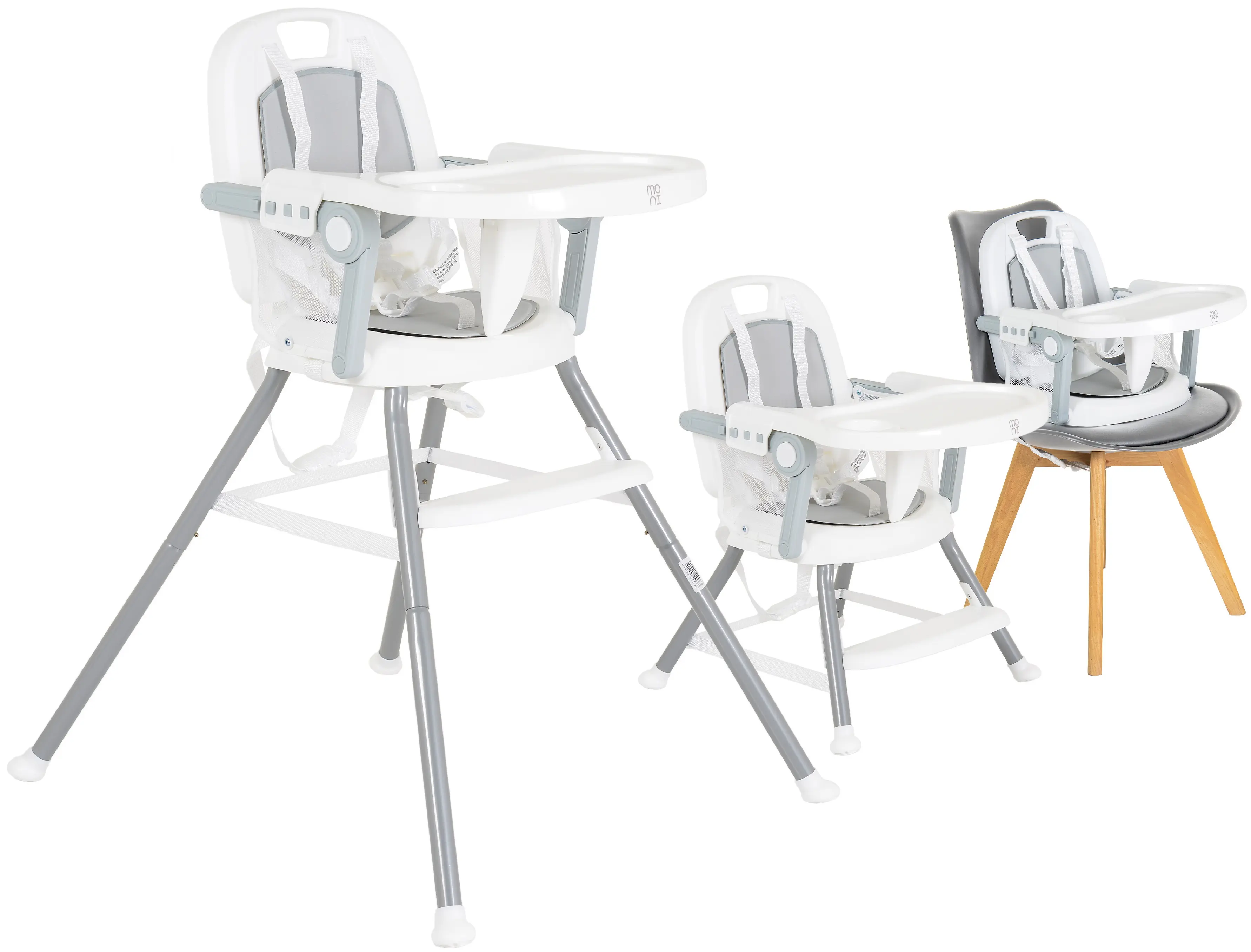 Стульчик для кормления 3в1 Moni Amaretti (Grey)