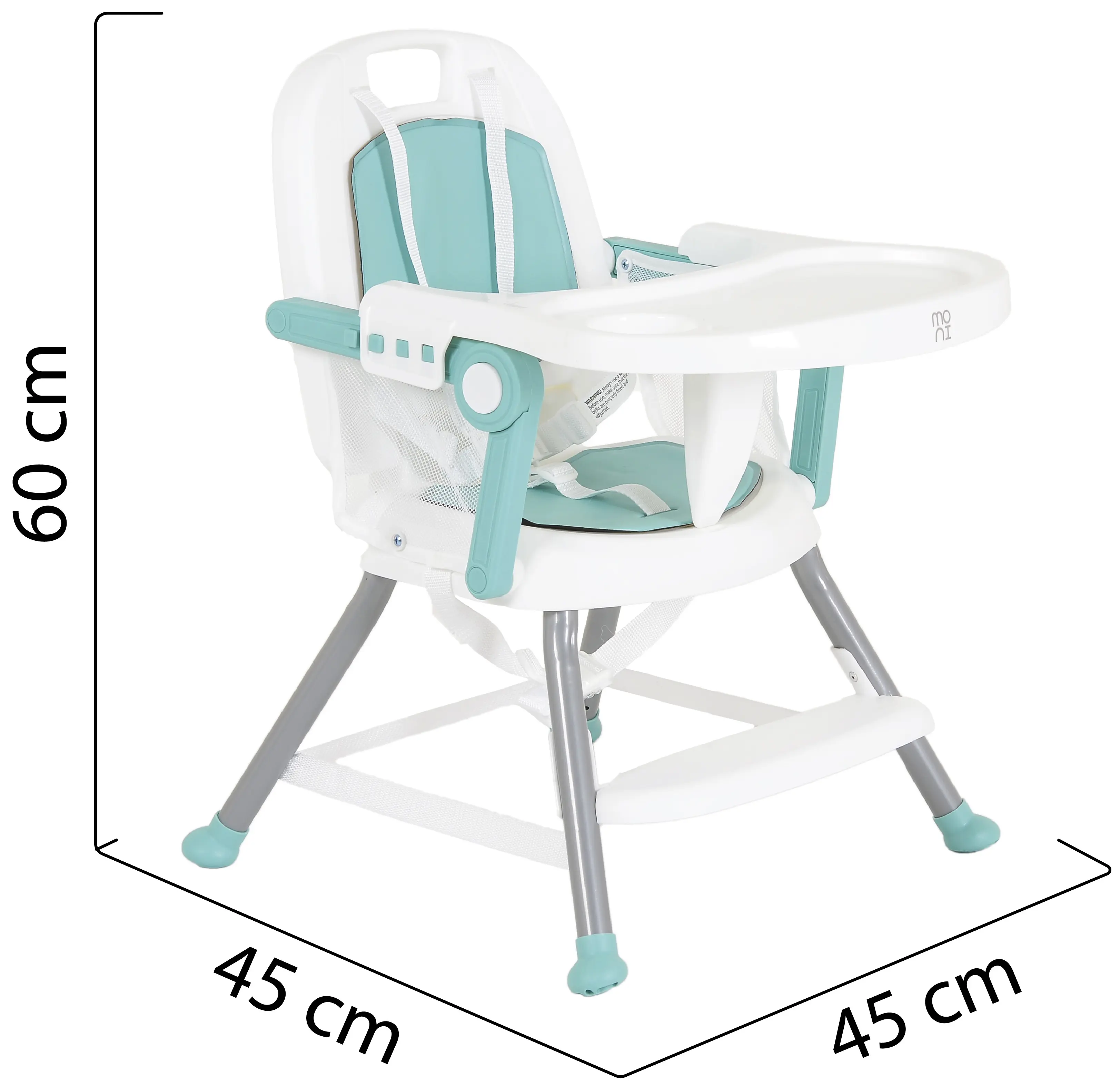 Scaun pentru hranire 3in1 Moni Amaretti (Mint)