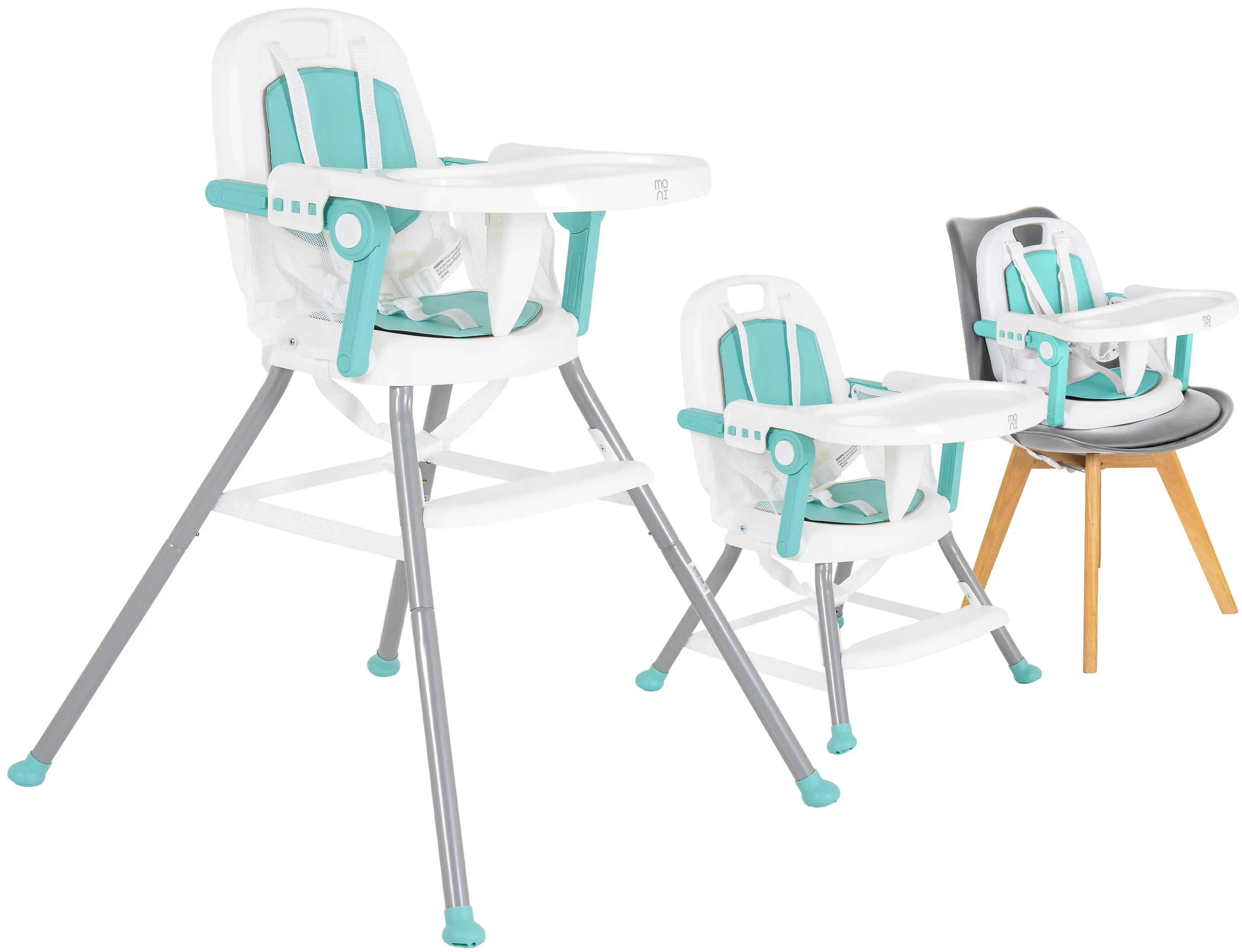 Scaun pentru hranire 3in1 Moni Amaretti (Mint)