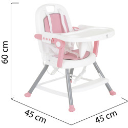 Scaun pentru hranire 3in1 Moni Amaretti (Pink) Thumb