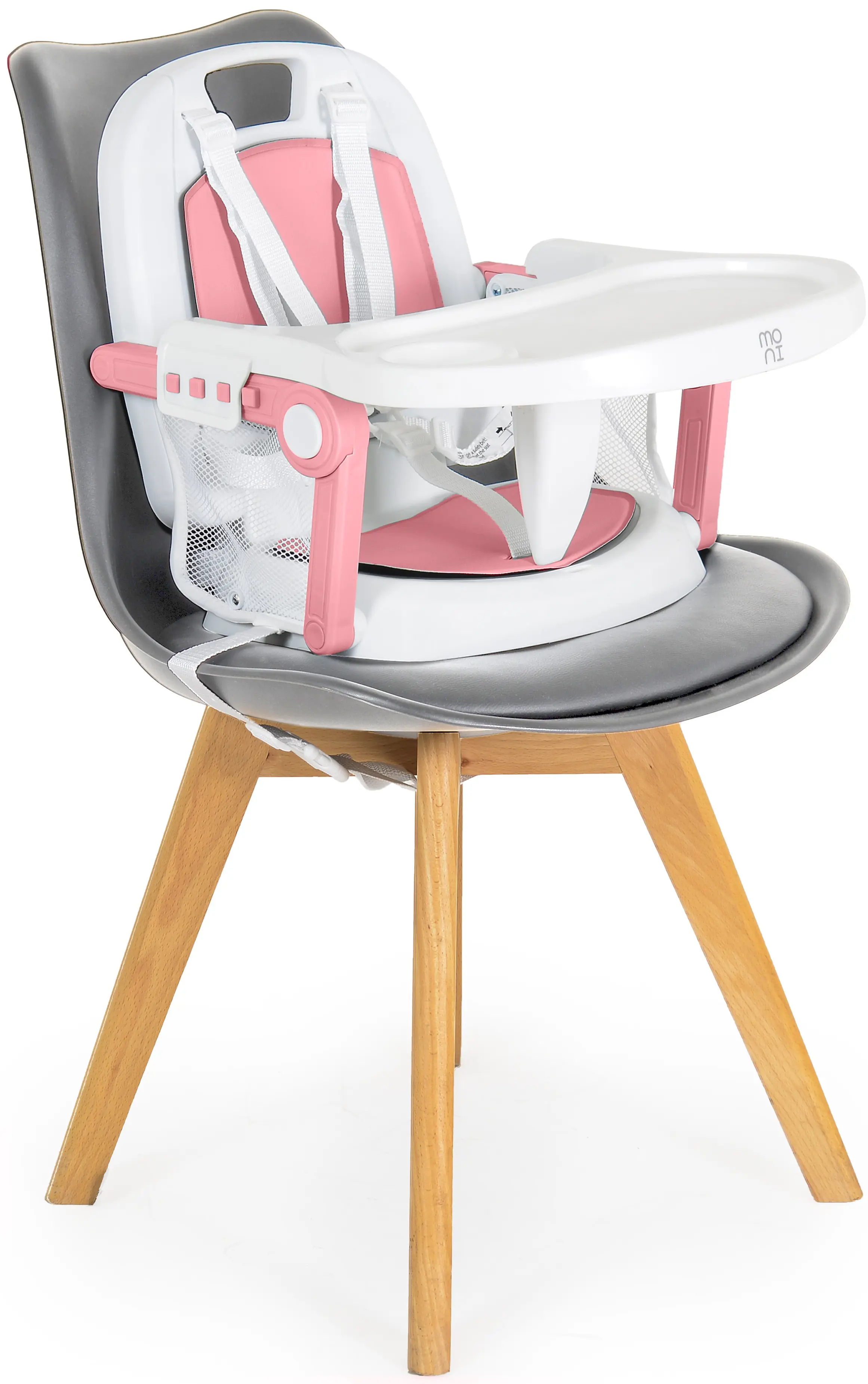 Scaun pentru hranire 3in1 Moni Amaretti (Pink)