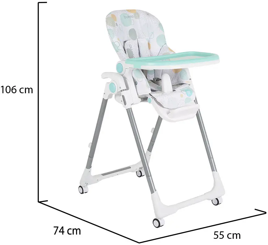 Scaun pentru hranire Moni Bueno (Blue)