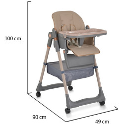 Scaun pentru hranire Moni Lindo (Beige) Thumb