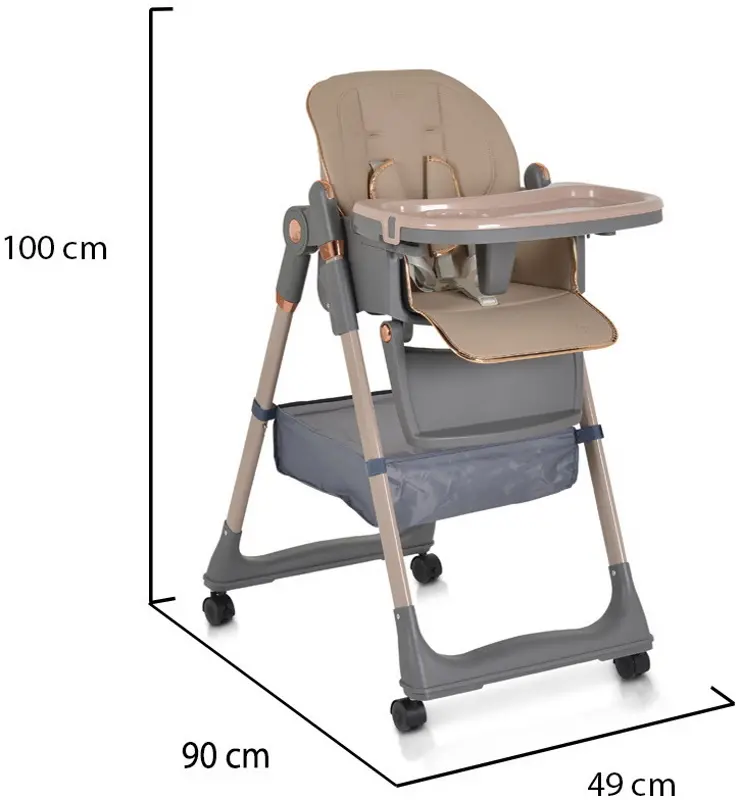 Scaun pentru hranire Moni Lindo (Beige)