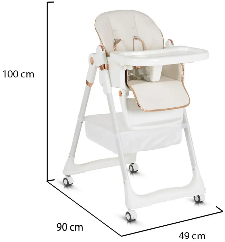 Scaun pentru hranire Moni Lindo (White)