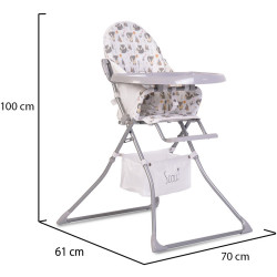 Scaun pentru hranire Moni Scaut (Grey) Thumb