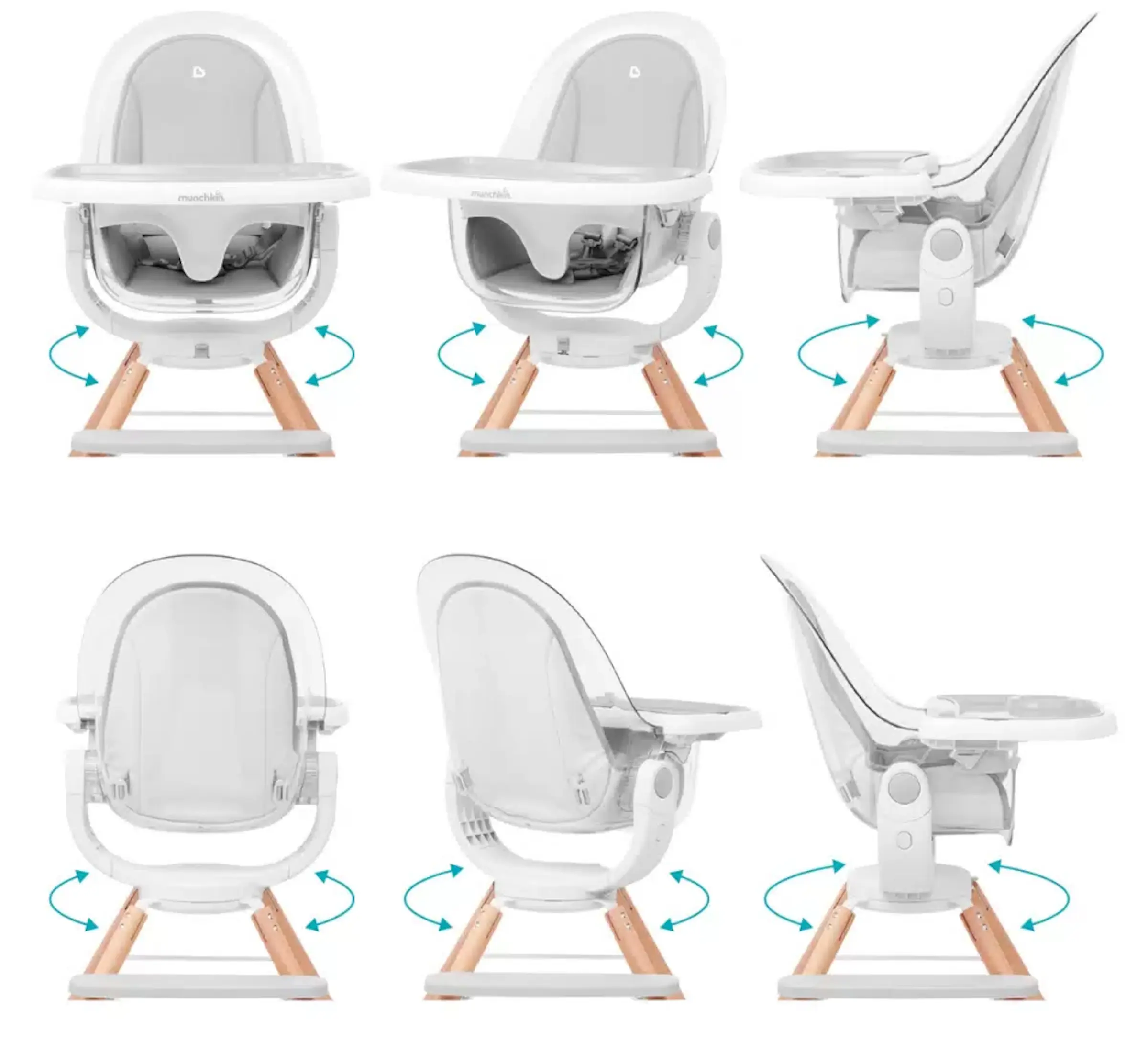 Scaun pentru hranire Munchkin 360 (Cloud High) - 6