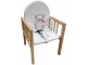 Scaun pentru hranire 2in1 MyKids Wiktoria Heart (White/Natural)