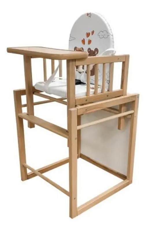 Стульчик для кормления MyKids Wiktoria Bears 2 (White/Beech)