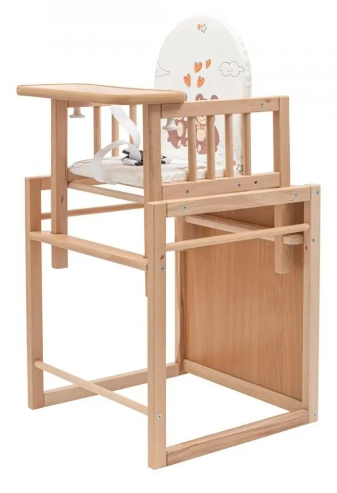 Scaun pentru hranire 2in1 New Baby Victory (Natural)