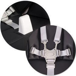 Стульчик для кормления и дуга с игрушками Nukido Belo (Black/White) Thumb