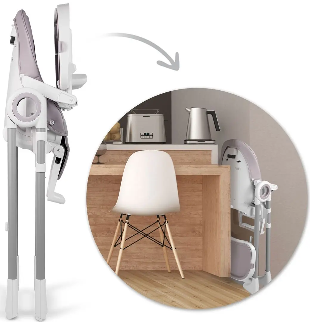 Стульчик для кормления и дуга с игрушками Nukido Belo (Heather/White) - 8