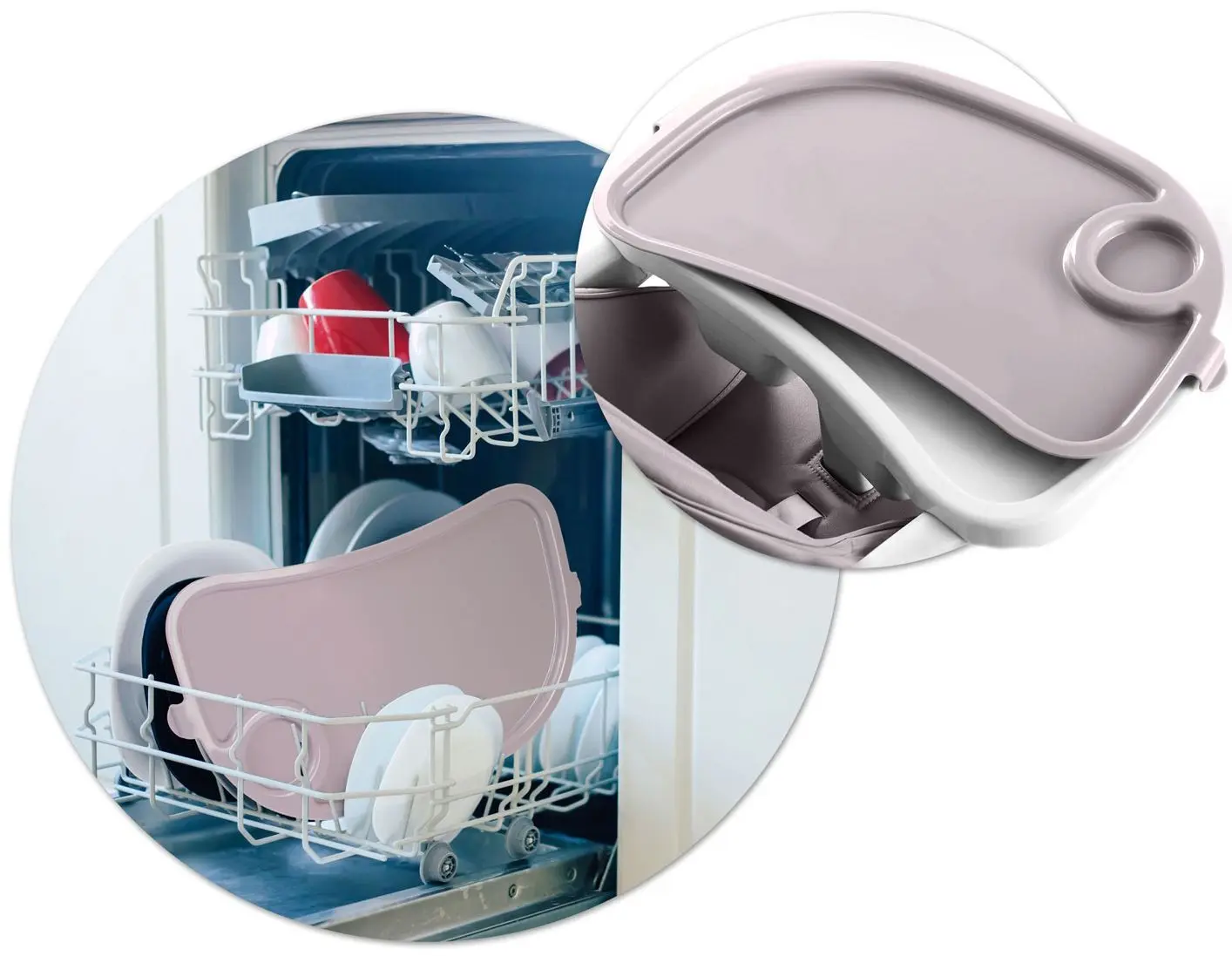 Стульчик для кормления и дуга с игрушками Nukido Belo (Heather/White) - 9