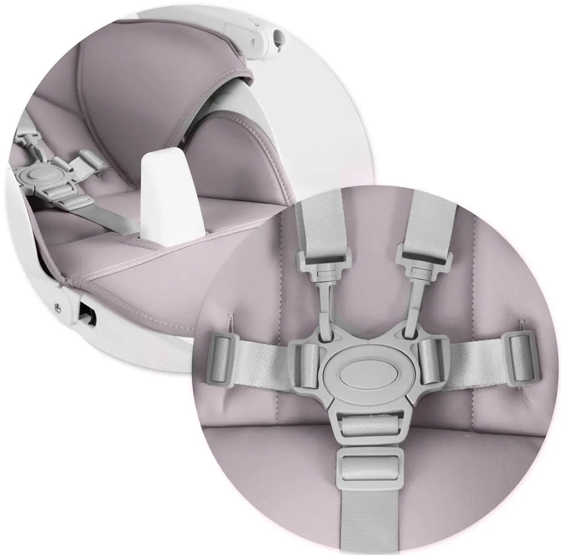 Стульчик для кормления и дуга с игрушками Nukido Belo (Heather/White) - 10