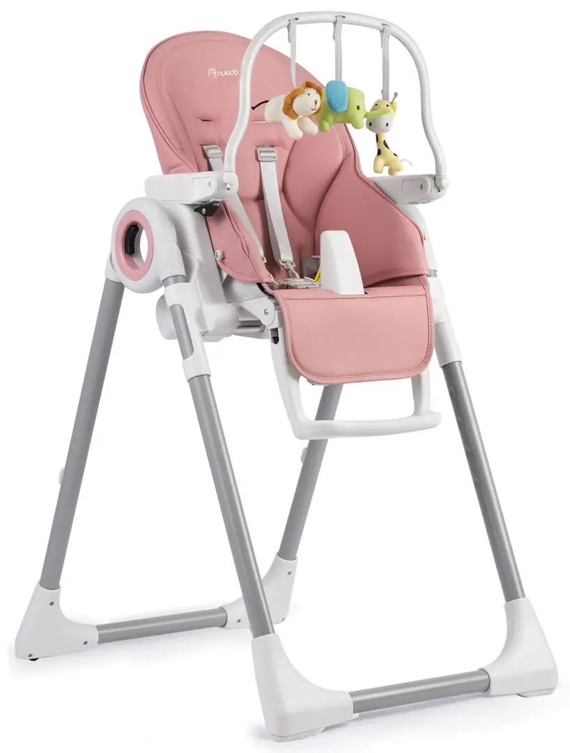 Стульчик для кормления и дуга с игрушками Nukido Belo (Pink) - 2