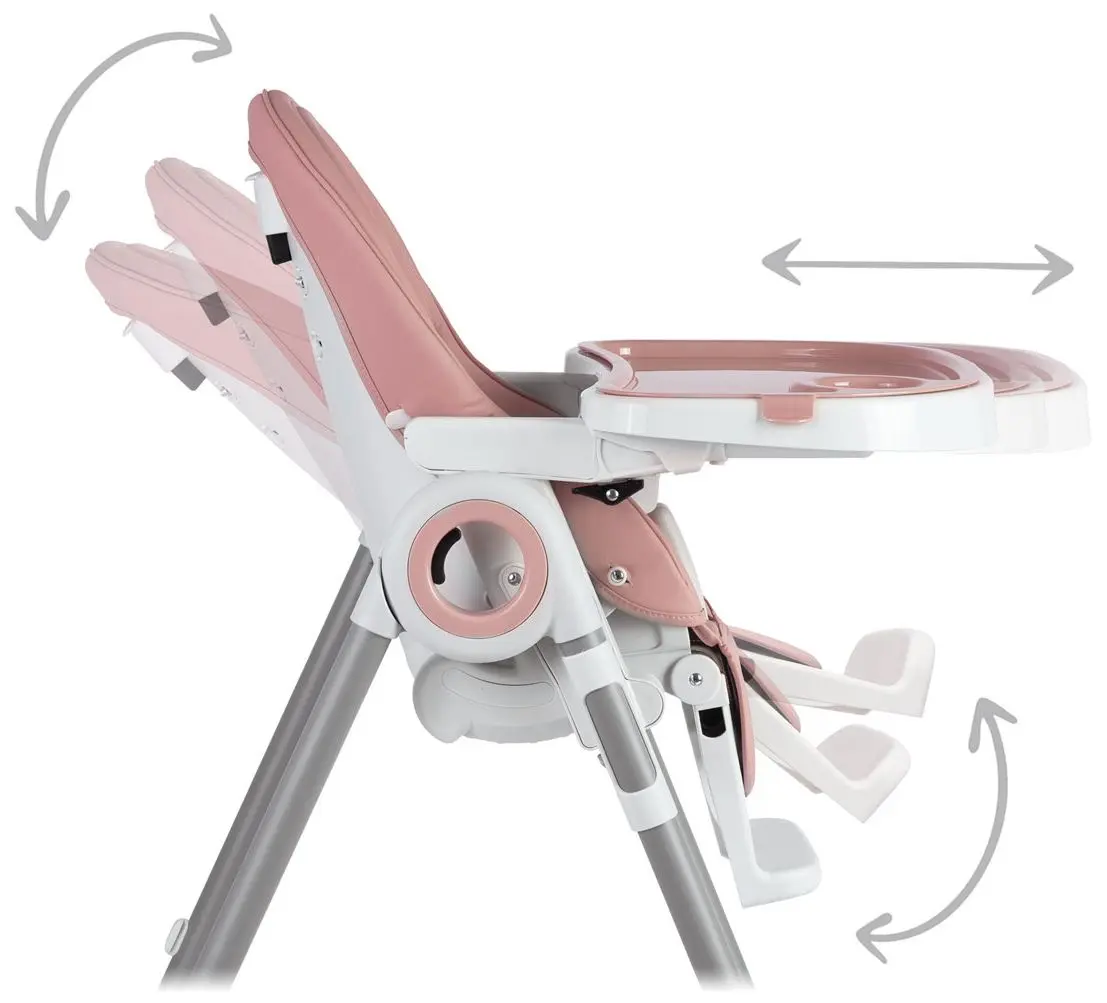 Стульчик для кормления и дуга с игрушками Nukido Belo (Pink) - 5