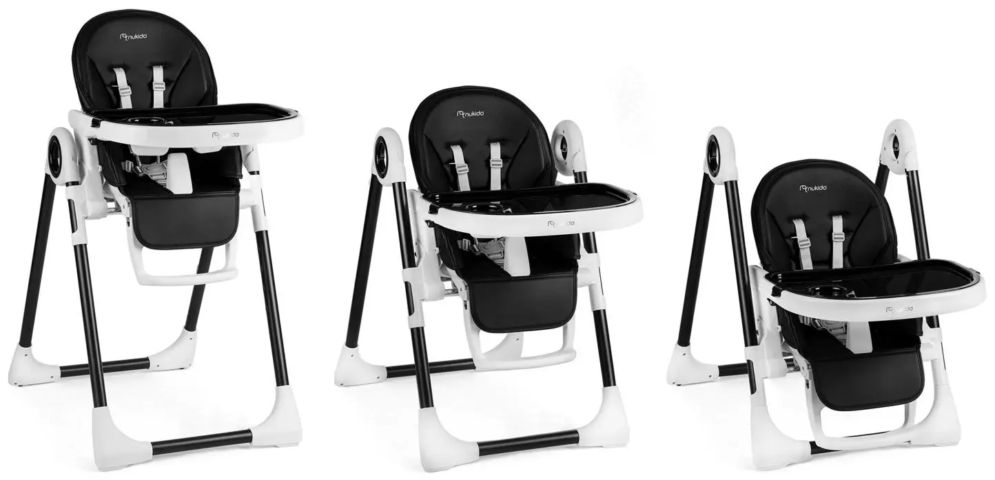 Стульчик для кормления Nukido Belo (Black/White) - 3